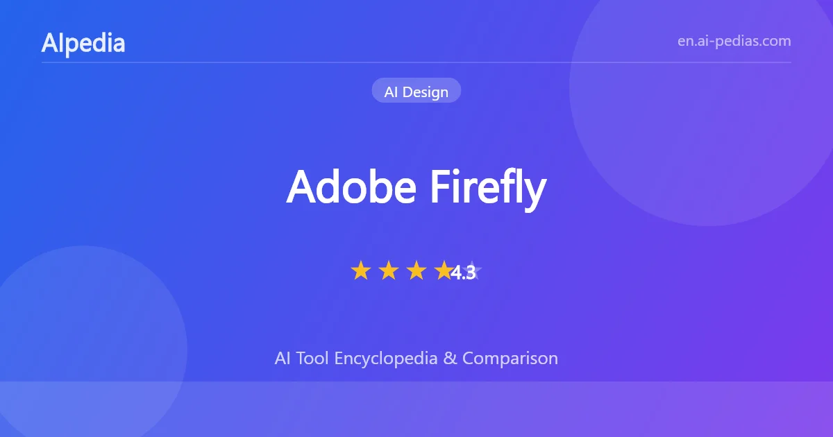 Adobe Firefly Review 2026: Pricing, Features, Pros & Cons | AIpedia