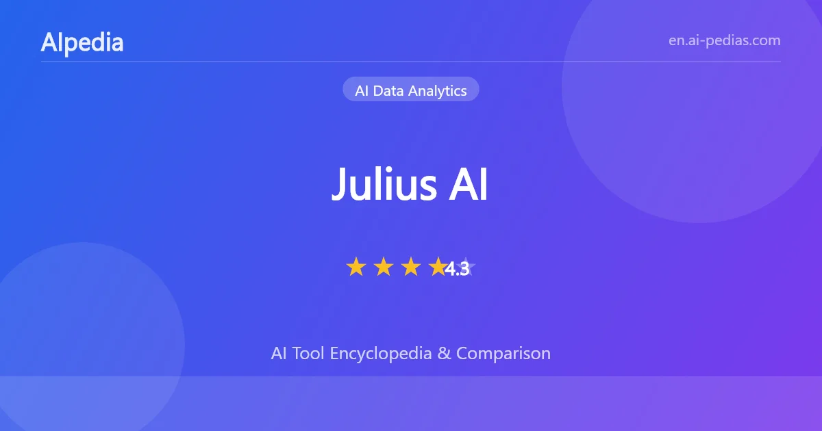 Julius AI Review 2026: Pricing, Features, Pros & Cons | AIpedia