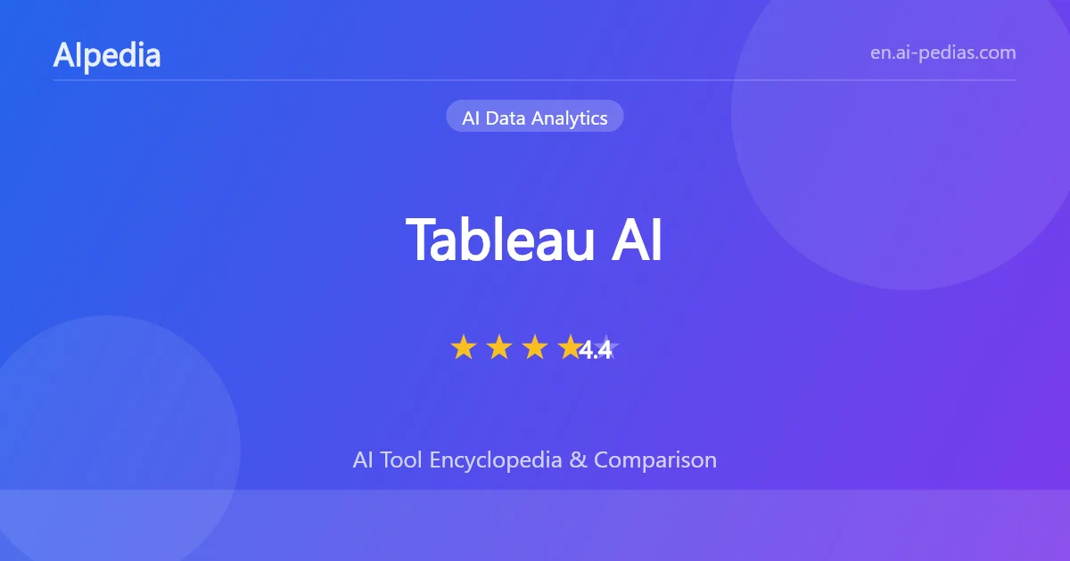 Tableau AI Review 2026: Pricing, Features, Pros & Cons | AIpedia